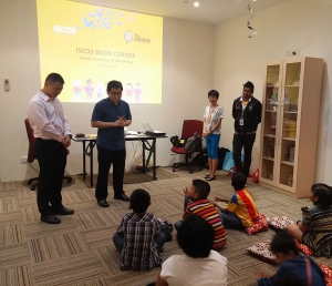David Seow conducting a story telling session