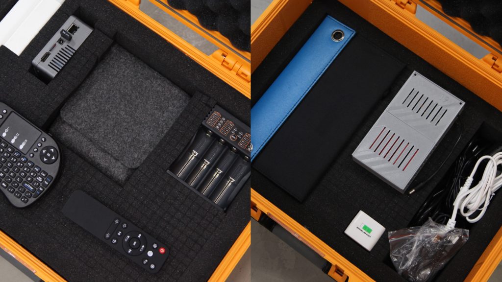 Tools that are inside of a CaseStudy, such as remote control, battery etc