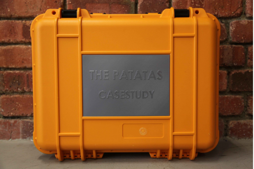 A yellow briefcase